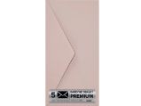 Obálka PREMIUM 5 KS (DL) 110x220 mm Starorůžová Vintage