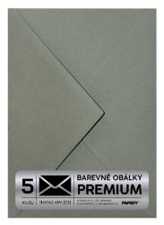 Obálka PREMIUM 5 KS (C6) 114x162 mm Zelená lesní Vintage Obálka PREMIUM 5 KS (C6) 114x162 mm Zelená lesní Vintage
