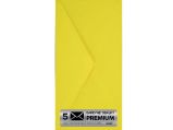 Obálka PREMIUM 5 KS (DL) 110x220 mm Citronová