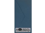 Obálka PREMIUM 5 KS (DL) 110x220 mm Modrá Vintage
