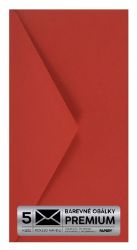 Obálka PREMIUM 5 KS (DL) 110x220 mm Třešňová Obálka PREMIUM 5 KS (DL) 110x220 mm Třešňová