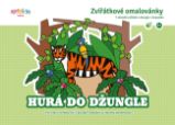 Hurá do džungle – zvířátková omalovánka A5 - Kristýna Bízová - Omalovánky pro děti Hurá do džungle