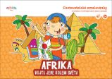 Cestovatelské omalovánky / Vojta jede do světa Afrika - Omalovánky a samolepky pro děti Afrika - Vojta jede kolem světa