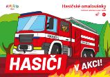 Hasiči v akci - Omalovánky pro děti Hasiči v akci!