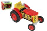 Traktor Zetor červený na klíček