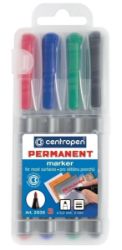 Centropen Popisovač permanent 2836 (4 ks) - Zvýrazňovače a popisovače do školy Centropen Popisovač permanent 2836 (4 ks)