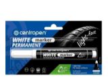 Centropen značkovač 8586 - bílý, permanent