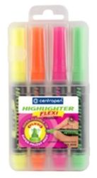 Centropen Zvýrazňovač 8542 flexi (4 ks) - Zvýrazňovače, popisovače Centropen Zvýrazňovač 8542 flexi (4 ks)