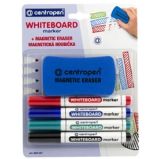 Centropen popisovač 8559 stíratelný - sada 4 ks + houba - Štětce, pastelky, fixy Centropen popisovač 8559 stíratelný - sada 4 ks + houba