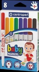 Centropen Baby Značkovač 8660 (8 ks) - Štětce, pastelky, fixy Sada popisovačů 8660/8 Baby marker