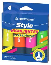 Centropen zvýrazňovač 6252 style plochý Centropen zvýrazňovač 6252 style plochý