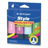 Centropen zvýrazňovač 6252 style soft plochý Centropen zvýrazňovač 6252 style soft plochý