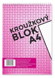 Blok s horní vazbou A4, linka, 50 listů - Bloky, zápisníky Blok s horní vazbou A4, linka, 50 listů
