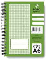 Blok s boční vazbou A6, čtvereček, 50 listů - Bloky, zápisníky Blok s boční vazbou A6, čtvereček, 50 listů