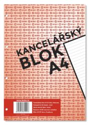 Kancelářský blok A4, linka, 50 listů Kancelářský blok A4, linka, 50 listů