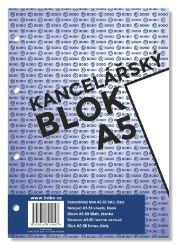 Kancelářský blok A5, čistý, 50 listů Kancelářský blok A5, čistý, 50 listů