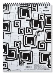 Blok BLACK & WHITE s horní plastovou spirálou A4, linka, 50 listů - Bloky a zápisníky do školy Blok BLACK & WHITE s horní plastovou spirálou A4, linka, 50 listů