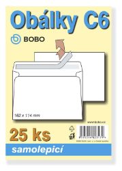Obálky C6 samolepicí (bal. 25ks)