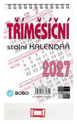 Stolní kalendář 2027 tříměsíční - Stolní kalendáře Stolní kalendář 2027 tříměsíční