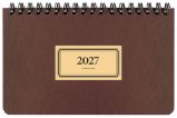 Diář 2027 týdenní na šířku RETRO, černý - Diáře podle dnů Diář 2027 týdenní na šířku RETRO, černý