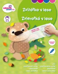 Zábavné učení Stíratelný sešit se samolepkami - Zvířátka v lese 3-5 let Zábavné učení Stíratelný sešit se samolepkami - Zvířátka v lese 3-5 let