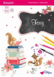 Třpytivé omalovánky - Foxy - Omalovánky pro děti Třpytivé omalovánky - Foxy