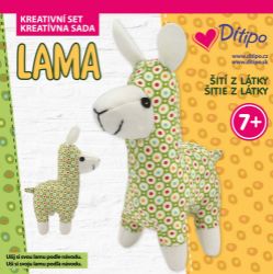 Kreativní set - Šití z látky - Lama Kreativní set - Šití z látky - Lama