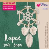Kreativní set - Drhání - Lapač snů - vločka - Kreativní sady a materiály Kreativní set - Drhání