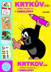 Krtkův sešit...počítání, malování, hry... + samolepky - Zdeněk Miler - Didaktické pomůcky Krtkův sešit...počítání, malování, hry... + samolepky
