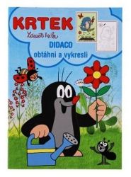 Krtek - obtáhni a vykresli - A5 - Pohádkové postavy omalovánky Krtek - obtáhni a vykresli - A5