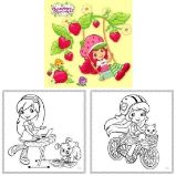 Strawberry Shortcake - omalovánky čtverec Strawberry Shortcake - omalovánky čtverec
