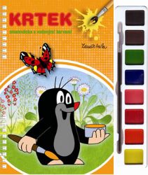 Krtek - Omalovánky s vodovými barvami a štětcem - Zdeněk Miler - Pohádkové postavy omalovánky Krtek - Omalovánky s vodovými barvami a štětcem