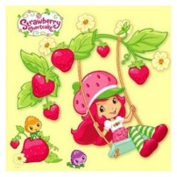 Strawberry Shortcake - omalovánky čtverec s háčkem na zavěšení - Omalovánky pro děti Strawberry Shortcake - omalovánky čtverec s háčkem na zavěšení