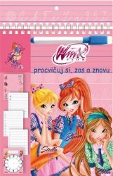 Winx Club - Stíratelné listy A5 s popisovačem – Procvičuj si, zas a znovu - Pohádkové postavy omalovánky Winx Club - Stíratelné listy A5 s popisovačem – Procvičuj si, zas a znovu