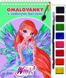 Winx Club Bloom - Omalovánky s vodovými barvami (zelená) - Pohádkové postavy omalovánky Winx Club Bloom - Omalovánky s vodovými barvami (zelená)