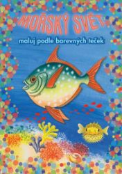 Mořský svět - Maluj podle barevných teček + MAXI voskovka - Hry a aktivity pro děti Maluj podle barevných teček + MAXI voskovka Mořský svět