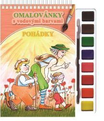 Pohádky - Omalovánky s vodovými barvami a štětcem - Vodní omalovánky Pohádky - Omalovánky s vodovými barvami a štětcem