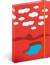 Notes - Ice Surfers, linkovaný, 13 x 21 cm - Bloky, zápisníky Notes Ice Surfers, linkovaný, 13 × 21 cm