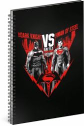 Spirálový blok Batman vs Superman, linkovaný , A4 Spirálový blok Batman vs Superman, linkovaný , A4
