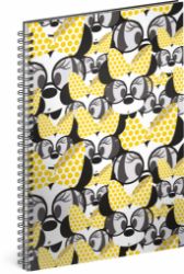 Blok - Minnie/Yellow, A4 linkovaný,spirálový Blok - Minnie/Yellow, A4 linkovaný,spirálový