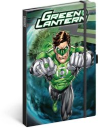 Notes - Green Lantern linkovaný, 13 × 21 cm - Bloky a zápisníky do školy Notes Green Lantern, linkovaný, 13 × 21 cm