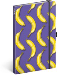 Notes Banány, linkovaný, 13 × 21 cm - Bloky, zápisníky Notes Banány, linkovaný, 13 × 21 cm