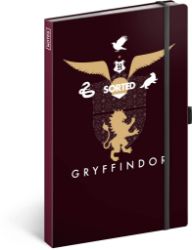 Notes Harry Potter - Gryffindor, linkovaný, 13 × 21 cm - Bloky, zápisníky Notes Harry Potter – Gryffindor, linkovaný, 13 × 21 cm