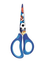 Keyroad Školní nůžky Tattoo Soft 15 cm - modré - Nůžky Keyroad Školní nůžky Tattoo Soft 15 cm - modré