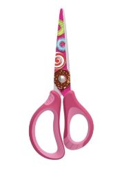 Keyroad Školní nůžky Tattoo Soft 15 cm - růžové - Nůžky Keyroad Školní nůžky Tattoo Soft 15 cm - růžové