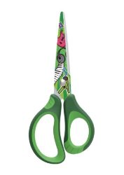 Keyroad Školní nůžky Tattoo Soft 15 cm - zelené - Nůžky Keyroad Školní nůžky Tattoo Soft 15 cm - zelené