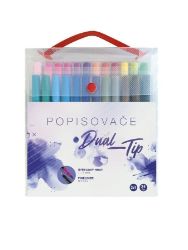 Concorde Sada popisovačů Dual-Tip - 24 ks box - Zvýrazňovače, popisovače Concorde Sada popisovačů Dual-Tip - 24 ks box
