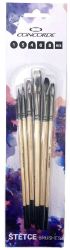 Sada štětců CONCORDE Natural nylon - 6 ks Sada štětců CONCORDE Natural nylon - 6 ks