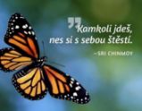 Magnet na lednici - Kamkoli jdeš, nes si s sebou štěstí. - Sri Chinmoy - Magnety Magnet na lednici - Kamkoli jdeš, nes si s sebou štěstí.