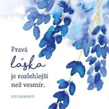 Korkový podtácek s citátem - Pravá láska je rozlehlejší než vesmír